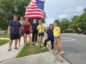 Flags Across the Boulevard